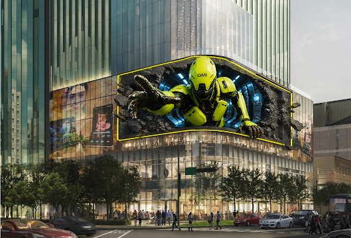 GMI Cloud 3D Billboard - AI Takes Over Taipei